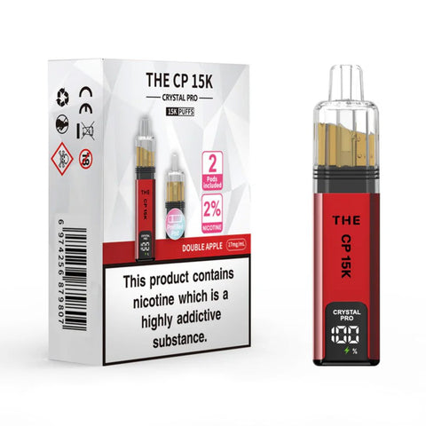 The Crystal Pro CP 15K Prefilled Pod Kit Double Apple