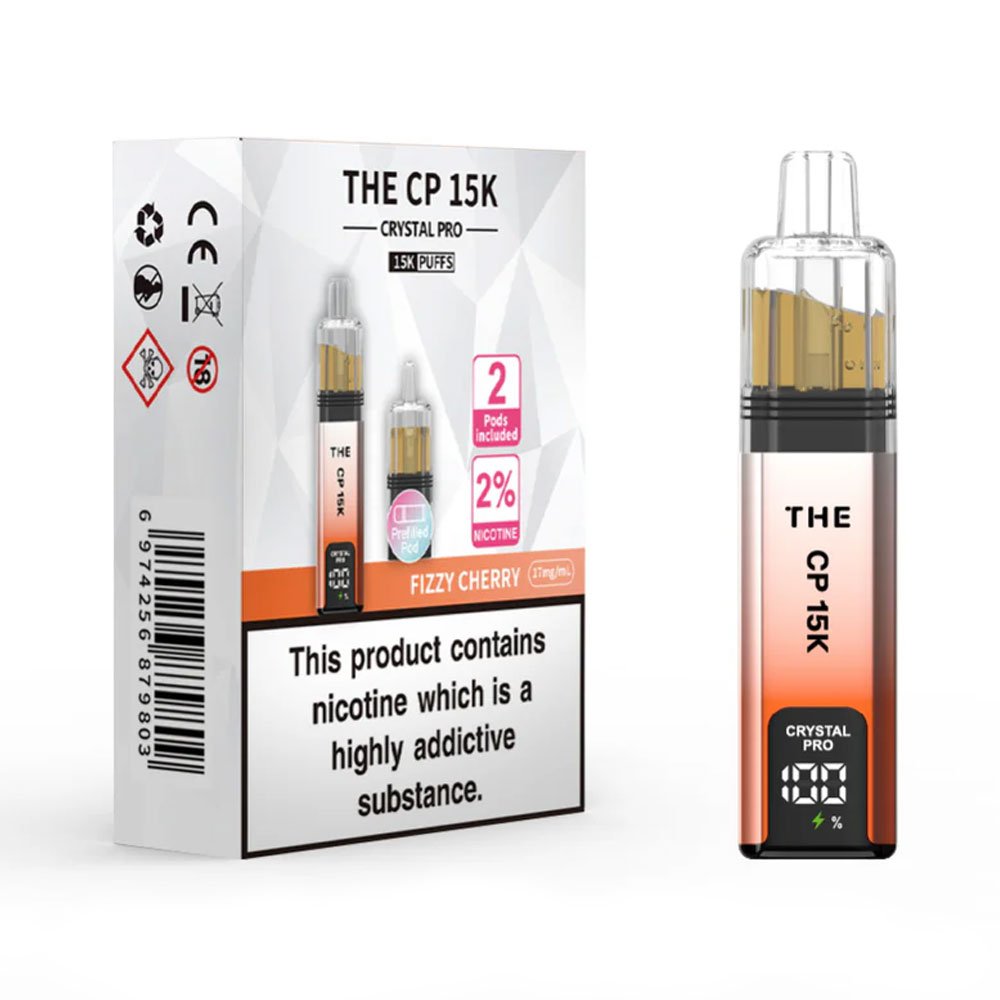The Crystal Pro CP 15K Prefilled Pod Kit - Fizzy Cherry