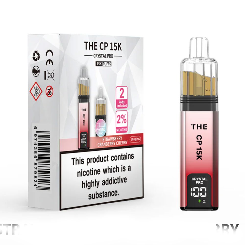 The Crystal Pro CP 15K Prefilled Pod Kit - Strawberry Cranberry Cherry