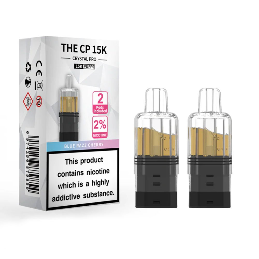 The Crystal Pro CP 15K Prefilled Pods - Blue Razz Cherry