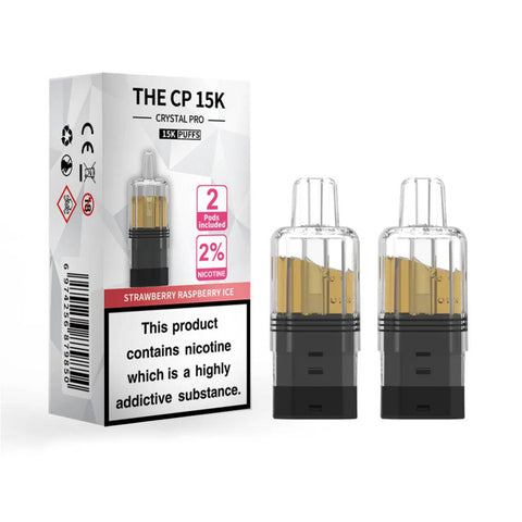 The Crystal Pro CP 15K Prefilled Pods - Strawberry Raspberry Ice