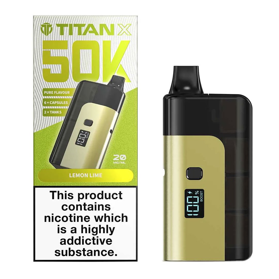 Titan X 50K Prefilled Pod Kit - Lemon Lime
