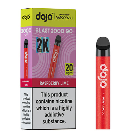 Vaporesso Dojo Blast 2000 Go Pod Kit - Raspberry Lime