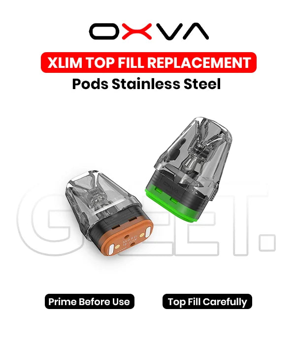 Xlim Top Fill Replacement Pods Stainless Steel