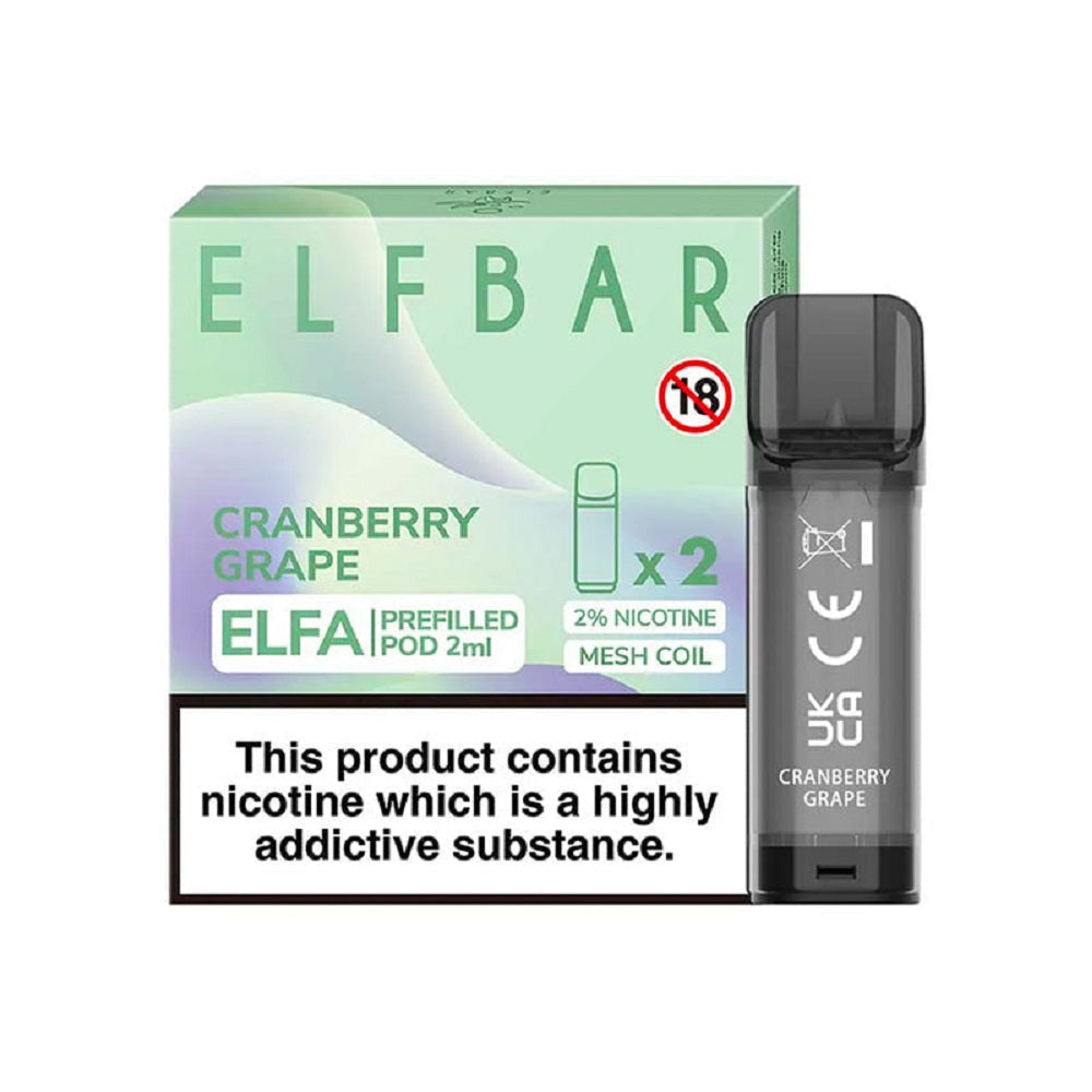 Cranberry Grape Elf Bar Elfa Prefilled Pod