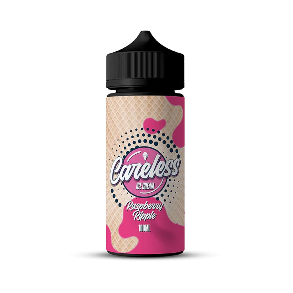 Raspberry Ripple Careless Ice Cream 100ml Shortfill E liquid