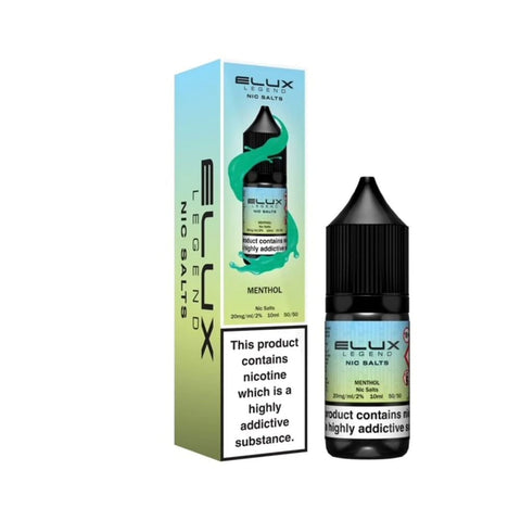 Menthol Elux Legend 10ml Nic Salt E Liquid