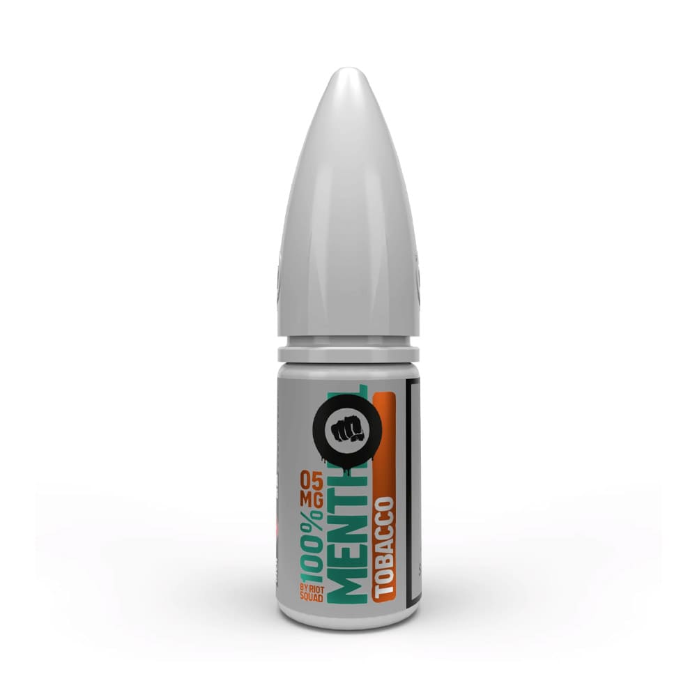 Menthol Tobacco Riot Squad 100% Menthol Range 10ml Nic Salt E Liquid